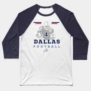 Dallas Football Vintage Style Baseball T-Shirt